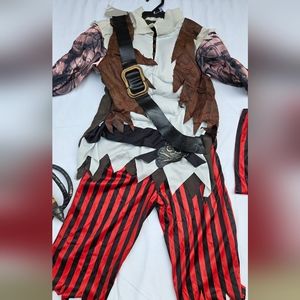 Pirate Costume for Halloween or Dress-up Boys Size 8